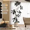 Planta Artificial Verde Black Diamond con un Toque de Lujo para Decoración de Sala de Estar, Planta de Interior Grande en Maceta, Árbol Falso, Planta Biomimética