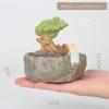 Se Criativo Casa Zen Chinês Pequeno Monge Carnudo Vaso de Flores Jardim Interno Flor Distintivo Casa Desktop Vaso de Planta