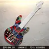 Decoração de Guitarra de Ferro Retrô Pendurada na Parede Criativa para Casa Quarto Bar Restaurante Modelo de Instrumento Musical Pingente Parede Metabo