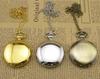 Reloj de bolsillo clásico grande, reloj de bolsillo sencillo, collar vintage, reloj de bolsillo para hombre, reloj Tuo, reloj de bolsillo dorado.