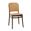 Silla Pequeña de Plástico Estilo Ratán para Uso Doméstico, Silla de Comedor Apilable, Silla de Ocio con Respaldo, Adecuada para Apartamentos Pequeños, Versátil para Uso Doméstico