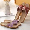 Pantuflas Antideslizantes Adhesivas para Interiores con Suelas Suaves, Ligeras y Transpirables, Diseño Degradado, Adecuadas para Todas las Estaciones, Material de Lino, Unisex, para Parejas, Viajes y Uso en Casa