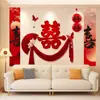 Set de Decoración de Habitación de Boda para el Novio y la Novia, Decoración de Guirnalda de Boda de Alto Nivel para Pared de Fondo de Sofá de Sala de Estar de Casa Nueva