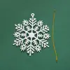 Nueva Decoración Navideña Creativa Colgante de Copo de Nieve Chapado en Oro de 10 cm Colgante para Árbol de Navidad Decoraciones Navideñas Venta al por Mayor