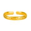 Pulseira de contas para brincar com dragão e fênix dourada por deposição a vácuo variedade de contas para brincar com dragão e fênix pulseira aberta pulseira de casamento