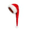 Gorro navideño de peluche largo y transfronterizo, gorro navideño de peluche corto, suministros de decoración para regalos navideños.