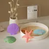 Llavero de Resina de Amapola, Estrella de Mar, Concha, Difusor de Aroma DIY, Adorno de Velas de Yeso, Molde de Silicona