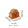 Posavasos grande de ratán tejido vietnamita para otoño, juego de té, accesorios, almohadilla aislante del calor, base para cuenco, mantel de mesa, cubierta de colocación Guangxi