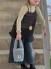 Conjunto de Outono para Meninas 2026 Novo Estilo Coreano Moda Top de Renda e Calça Jeans Wide-Leg para Crianças Maiores