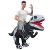 Disfraz inflable de dinosaurio personalizable traje de tiburón alienígena Halloween disfraz divertido para actuación decoración de fiesta