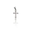 Pingente cruz simples comércio exterior AliExpress não desbota Europa e Estados Unidos retrô titânio aço inoxidável banhado a ouro 24k
