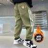 Pantalones Deportivos Casuales de Joker para Niños Otoño/Invierno 2024 Nueva Llegada Zhongda Ropa Infantil con Forro Polar Engrosados Calientes Pantalones de Chándal