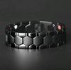 Pulseira Magnética Destacável Weituan Europeia e Americana Amazon Versão Larga Hexagonal Pulseira Masculina