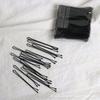 100 bolsas horquilla básica negra simple clip para el cabello flequillo cabello suelto clip lateral estudio plato horquilla accesorios para el cabello
