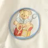 Conjunto de Oso de Dibujos Animados de Otoño para Niños: Sudadera de Cuello Redondo y Pantalones Jogger, Conjunto de Dos Piezas para Niños para Salidas Casuales, Ropa para Bebés