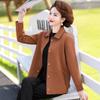 Abrigo de Primavera y Otoño para Mujer 2026 Nuevo Estilo Chaqueta Delgada Elegante para Mujeres de Mediana Edad y Mayores