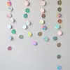 2.4m Láser Estrella de Cinco Puntas Disco Arte Latte Espejo Oro y Plata Estrella de Cinco Puntas Cumpleaños Arte Latte Colgante Decoración