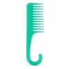 Peine Grande Curvo, Peine Masajeador Grande de Plástico con Dientes Anchos, Se Puede Colgar, para Uso en Casa y Salón, Desenredante, Masaje y Cuidado del Cabello