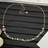 Nuevo Modelo 2025 Réplica Chanel Disparo Real Collar Doble C Tachonado de Diamantes Estrella Meteoro para Mujer, Collar de Lujo de Alta Gama al por Mayor