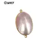 JP339 popular personalidad Noble color oro real 18K chapado doble gancho conector Mabei colgante se puede hacer pulsera