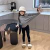 Suéter de Punto Suave Casual para Niñas 2025 Nuevo Estilo Invierno Estilo Extranjero Versátil Ropa Interior de Punto para Niños y Mujeres