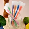 Espátula de silicona pequeña integrada translúcida para raspar crema, espátula para pastel, herramienta para hornear