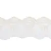 227438 Adorno de Encaje Bordado de Malla, Exquisito Diseño Perforado para Accesorios de Decoración de Dobladillo de Ropa para Mujer y Niños