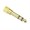Enchufe Chapado en Oro de 6.5 a 3.5 mm 6.35 mm Adecuado para Piano Eléctrico Piano Digital Cabezal de Batería Adaptador de Enchufe de Audio para Auriculares