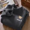 Camisetas de Manga Larga para Niños y Niñas, Nuevas Camisetas de Cuello Alto Corto de Primavera y Otoño para Niños, Elegantes Camisetas Básicas de Terciopelo Alemán para Principios de Otoño para Niños Pequeños