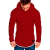 Nueva Camiseta de Manga Larga con Capucha, Cuello Redondo, Corte Ajustado para Hombre, Costuras, Rayas, Plisada, Manga Raglán, Ropa para Hombre