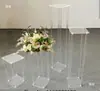 Arco Cuadrado para Bodas Marco Guía de Camino Atrezo Mesa Principal de Hotel Florero Transparente Decoración de Boda Florero de Acrílico