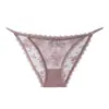 Bragas Sexys de Encaje Francés con Tira Fina para Mujer, Tiro Bajo, Algodón Puro en la Zona Íntima, Sin Costuras, Transpirables, Sexys y Atractivas