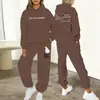 Sudadera con capucha y pantalón jogger deportivos para mujer con estampado de letras, casual para el día a día, superventas transfronterizos Amazon Ebay