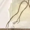 Collar con Colgante de Estrella de Cinco Puntas Perlada Estilo Coreano para Mujer, Cadena Larga Versátil para Suéter con Estrella, Accesorio de Moda de Alta Gama para Otoño e Invierno