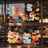 2026 Año Nuevo del Caballo Calcomanías para Ventana Pegatinas Estáticas Festival de Primavera Zodiaco Pegatinas para Vidrio de Puerta Decoración de Feliz Año Nuevo