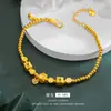 Pulseira de flor de cerejeira de ouro do Vietnã com estrela e lua de cobre, acessórios quadrados de cobre dourado, joia de mão nicho versátil