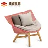 Suministro Silla Sofá Perezoso Simple Moderna Silla de Mimbre para Exteriores Silla de Tela con Respaldo Alto Silla Mecedora con Pedal de Madera
