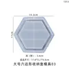 Poppy DIY Molde de Caixa de Armazenamento de Prato de Resina com Cristais Prato Hexagonal Caixa de Armazenamento Hexagonal Molde de Silicone