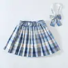 2025 Nueva Falda Plisada de Cuadros Uniforme JK Genuino para Niñas Estilo Universitario de Primavera Falda de Primavera Falda Corta de Verano