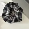 Novos Estilos de Elásticos de Cabelo Outono e Inverno, Scrunchies de Tecido Xadrez Multicamadas, Scrunchies de Alto Padrão Estilo College, Acessórios de Cabelo para Mulheres