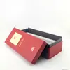 Caja de Regalo Personalizada con Botella Individual de Vino de Papel Especial, con Tapa y Base, con Estampado Dorado y Artesanía de Placa de Madera, para Embalaje de Licores y Vino Tinto, Personalización de Fábrica