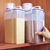 Latas seladas de grãos e tanque de armazenamento de grãos tanque de armazenamento de plástico transparente à prova de umidade do selo