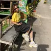 Pantalones de pierna ancha holgados de cintura alta estilo retro americano 2026, diseño de nicho, versátiles para primavera y verano, jeans cropped, nuevo estilo para mujer