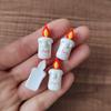 Vela de amor animal para helado Pegamento de crema DIY Pasador casero Carcasa de teléfono móvil Joyería Accesorios de resina Material