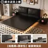 Nuevo Modelo 2026 Cama Flotante con Tapicería de Cuero Genuino, Cama Doble Moderna Minimalista con Estructura de Hierro, Cama de Boda, Cama Grande de Alta Gama
