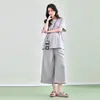 Moda Gestante Primavera e Verão Novos Calças de Gestante Finas Camiseta de Gestante Feminina Conjunto Casual de Gestante Solto Tamanho Grande Emagrecedor