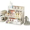 Estante Organizador de Bocadillos de Escritorio Estante de Almacenamiento para Sala de Estar Mesa de Comedor Mesa de Comida Artefacto de Almacenamiento Estante de Almacenamiento en Capas para Mesa de Cocina