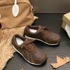 Zapatos Casual Deportivos para Mujer Estilo Retro de Gofre, Modelo Nuevo Otoño e Invierno 2026 con Forro Polar Añadido, Versátiles, Ligeros, de Suela Suave