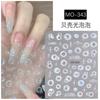 Pegatinas para uñas semitransparentes, finas y resistentes, con diseño de concha, luz, burbuja de ensueño, en forma de corazón, para verano