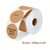 Papel Adhesivo Térmico de Color para Etiquetas, Papel Circular